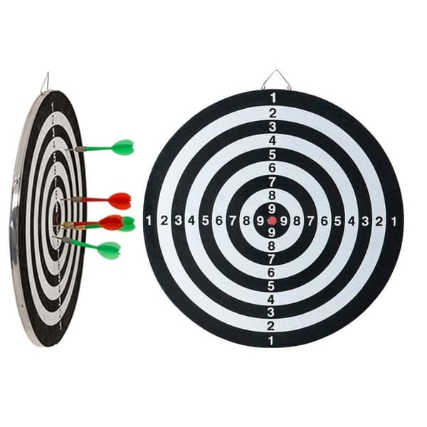Dartskive med 6 piler - Pileskive - Dart—pa