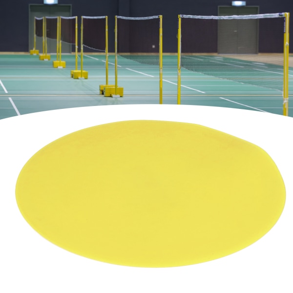 10 stk Sportsgulvflekker Marker Flat Disc Marker Lys farge Flat Field Floor Spots for Tennis Fotballtrening Gul