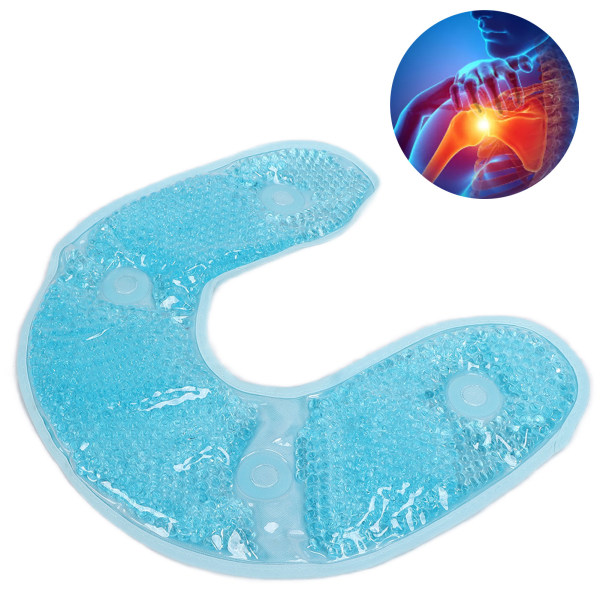U-muotoinen geelihelmi jäähdytyshoito niskakääre Niskavammat Uudelleenkäytettävä kylmäpakkausSky Blue