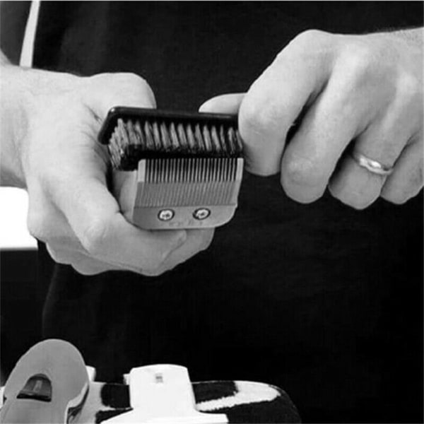Fade Brush Kam Saks Rengjøringsbørste Multifunksjon Barber Shop Hudpleie