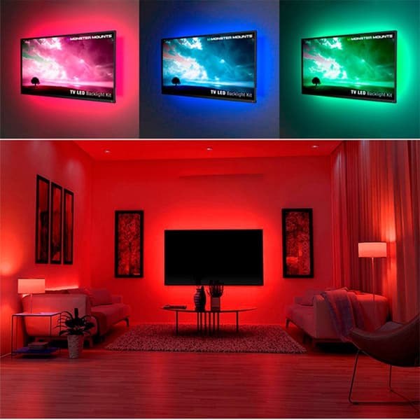 5050 LED-nauhavalot Nattljus PUNAINEN