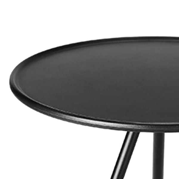 Rundt sammenleggbart bord Svart Ultralett løftbart aluminiumslegering sammenleggbart campingbord for utendørs piknikreiser Svart