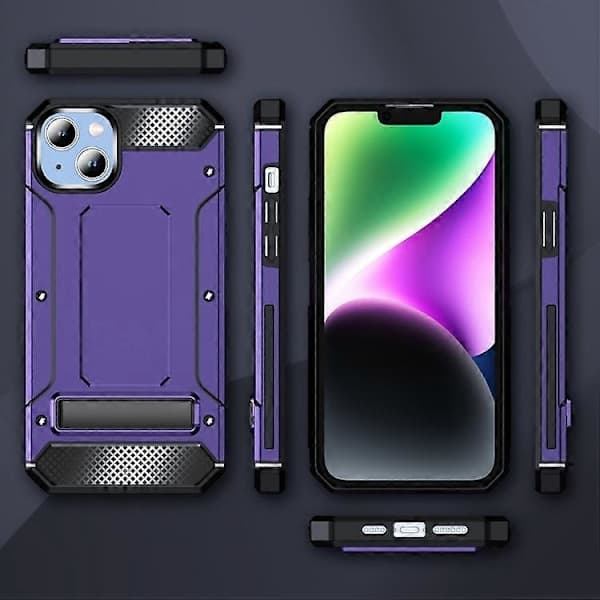 iPhone 12 Mat Cover med Holder (Lilla)