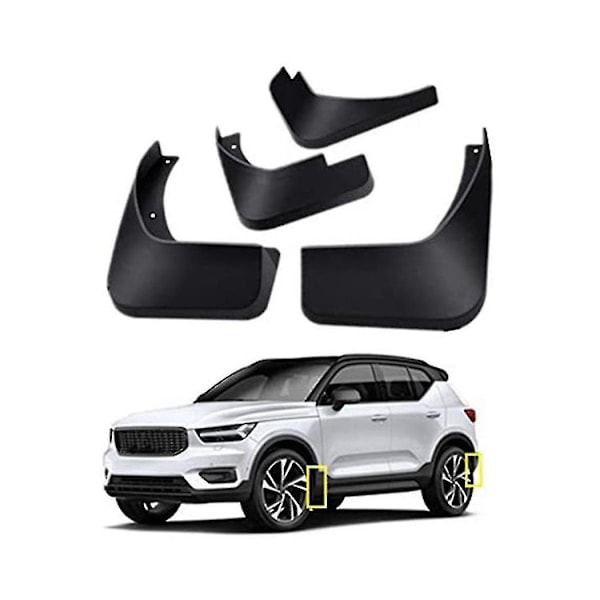 Paris Stänkskydd 2024 För Xc40 2023 New Energy Flaps Stänkskärmar Bil Fram Bak 4st