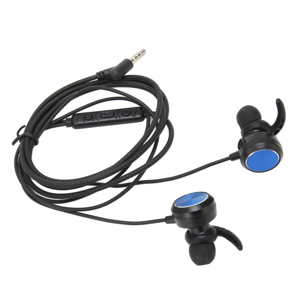 3,5 mm spilleøretelefoner Stereo støyreduksjon Kablede gaming ørepropper med avtakbar justerbar mikrofon for Xbox One Phone PC