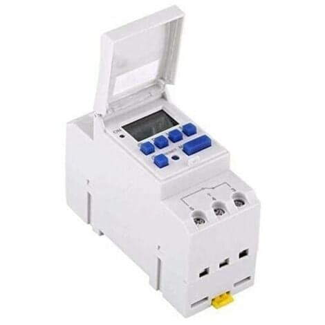 Elektrisk timerrelæ kontaktur LCD-display forudindstillet ugentlig programmerbar (220V).pa