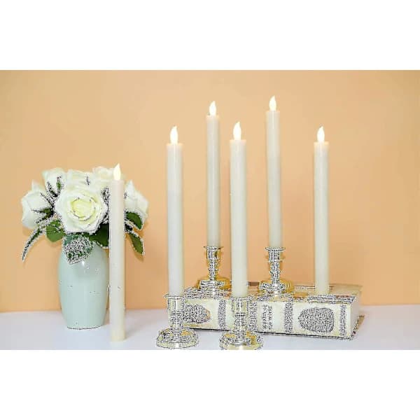 Remote Controlled Flameless LED Candles, 6-Pack with Timer & Warm White Glow