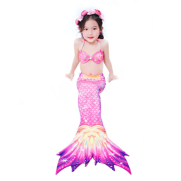 9-delt havfruehale badedrakt prinsesse bikini badetøy sett inkludert monofinne MY12 MY12 MY12 110