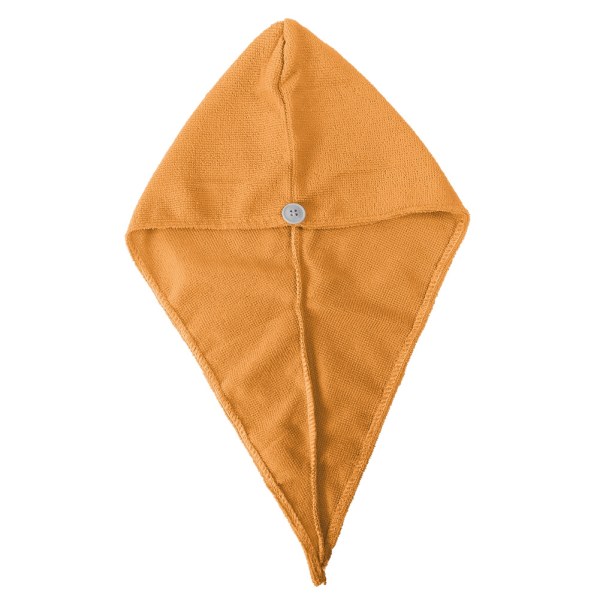 Nydelig vannabsorberende håndkle for barn, raskt tørt hår, pustende wrap-hatt Spabading (gul)