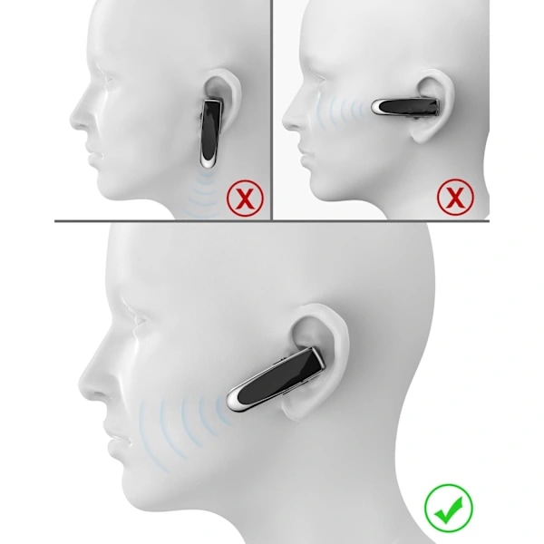 Langaton Bluetooth-kuuloke, musta