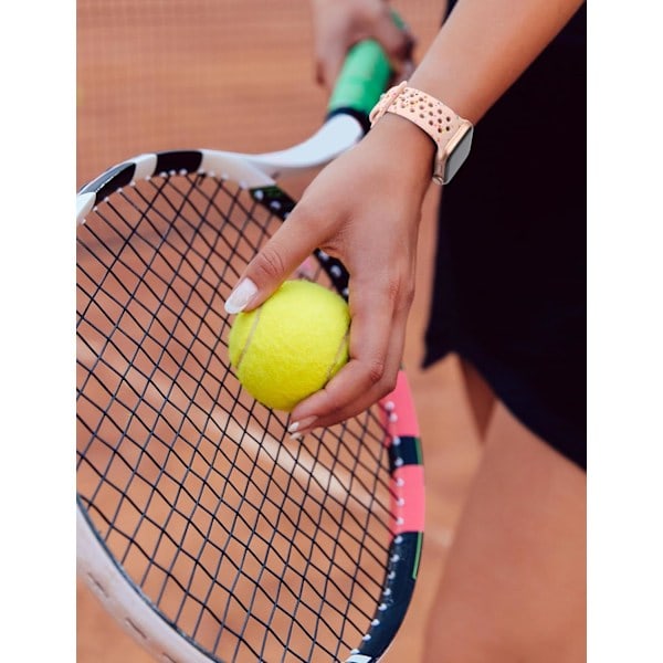 Paris_Sportband Kompatibelt med Apple Watch Armband 40mm 38mm 41mm Hål, Mjukt Andningsbart Silikon Sport Ersättningsarmband för iWatch Serie