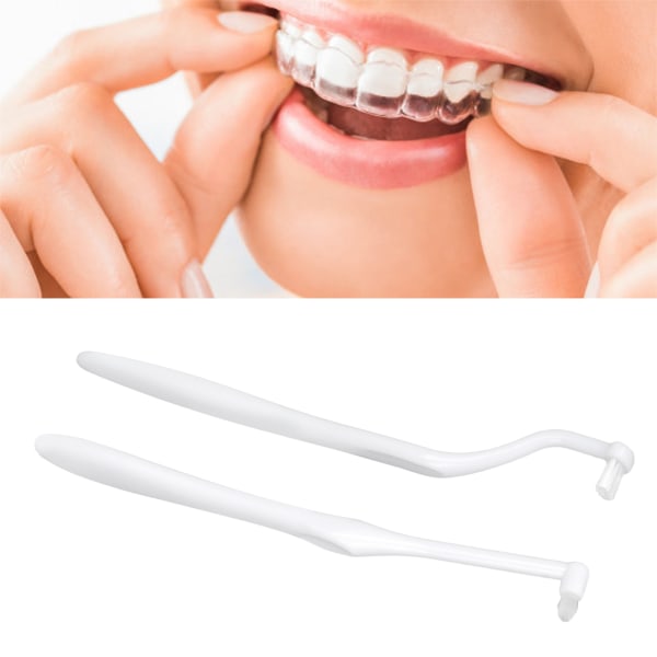 Tuftad tandborste Ortodontisk tandställning Rengöring av fläckborttagning Interdentaltandborste för munvård Vit