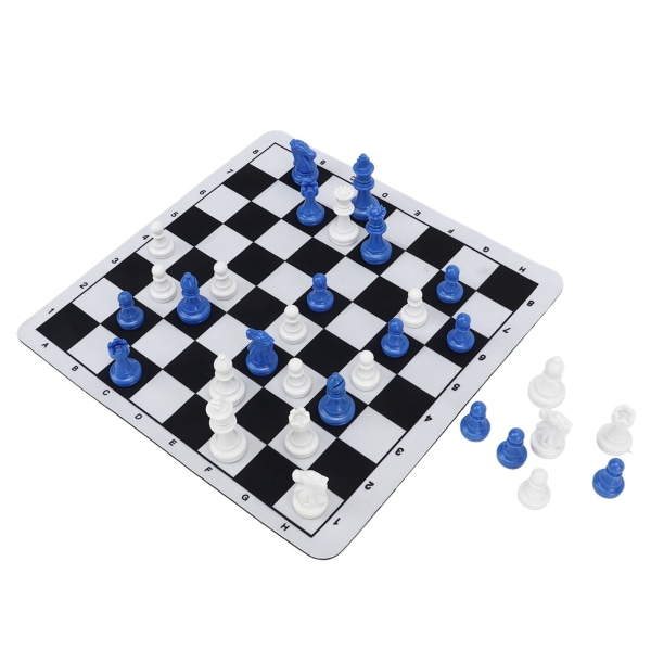 Shakkimiehet 1,89 tuuman muovisilla King-shakkinappuloilla ja shakkilaudalla aikuisille, lasten juhlatarvikkeilla