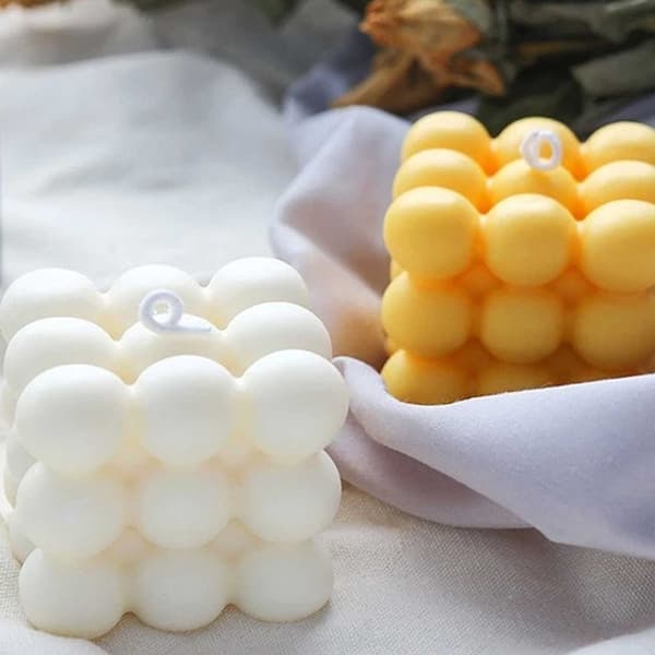 DIY Stearinlys Kube – Lysform 6cm—pa