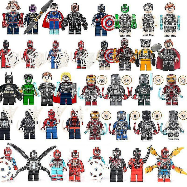 40 st Avengers Minifigurer Byggklossar Leksaker Actionfigurer Kits