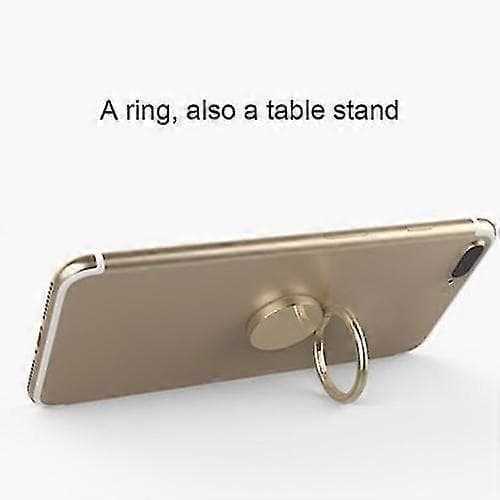 Telefonhållare med ring och spänne helt i metall