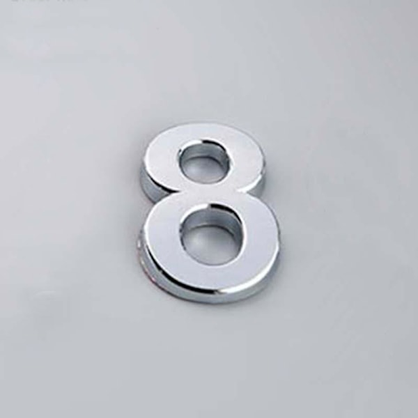 5CM 0-9 Nummerplatta Siffror Dekal Dörr Adress Hotell Hus Modern Nummer Matches the image Bronze/2
