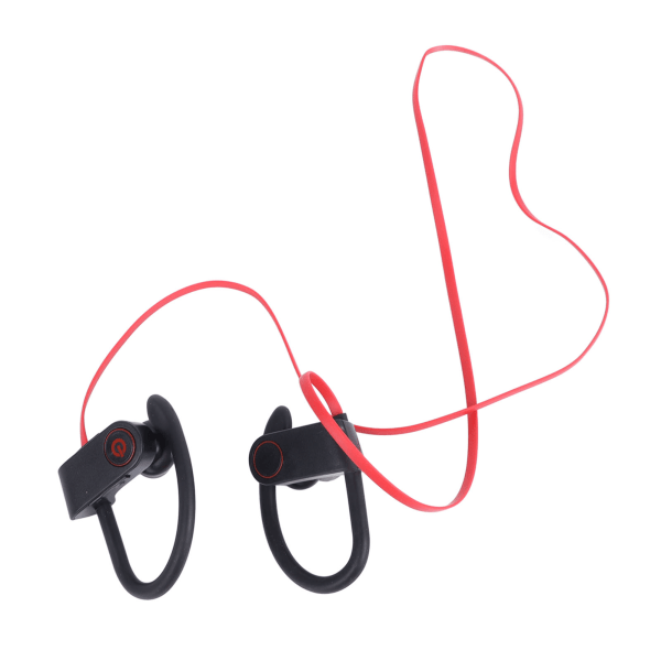Bluetooth 5.0 Sportshodetelefoner Multifunksjonsstøyreduksjon HiFi Stereolyd Trådløse løpehodetelefoner Rød