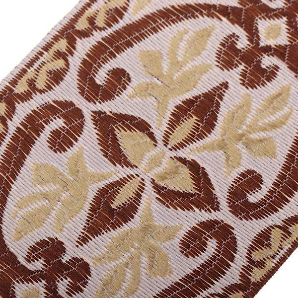 1/2/3/5 5 meter/ 5,5 Yds Jacquard Kantband Bred Vävd Kantband Färg 6cm x 5M Color 6cm x 5M 1Set