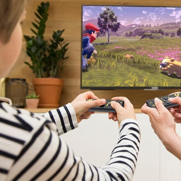 Nintendo Switch JOYCON med RGB-belysning, kompatibel med originale fitness Bluetooth-kontrollere, NS-spill venstre og høyre små håndtak, eksplosjon