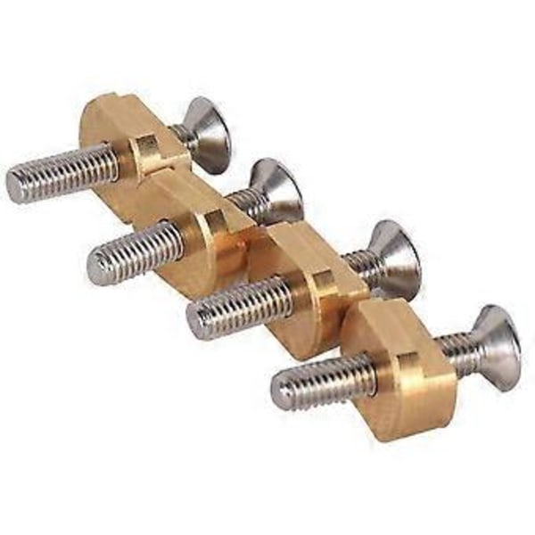 4 stk. FoilMount Størrelse M6 og 4 stk. Hydrofoil Skrue Monterings T-Muttere for Alle Hydrofoil Spor Surfing
