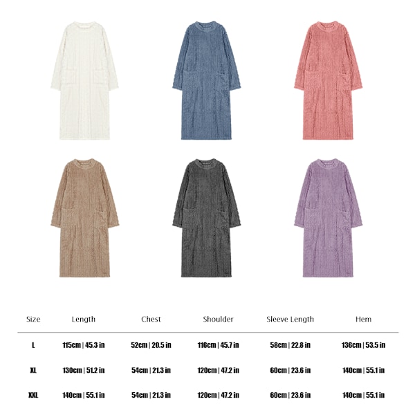 Varma och bekväma Coral Velvet sovkläder för kvinnor kalla mörkgrå dark grey XXL(140CM)