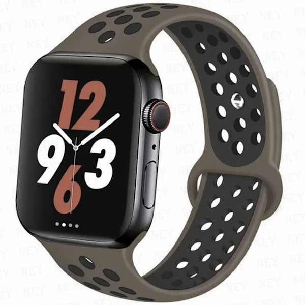 Sportrem for Apple Watch Band 45 mm 49 mm 44 mm 40 mm 41 mm 42 mm Silikonarmbånd correa iWatch Ultra 2 Series 9 8 SE 7 6 5 4 3 Oliventre Khaki 60 Olive Khaki 60 M-L