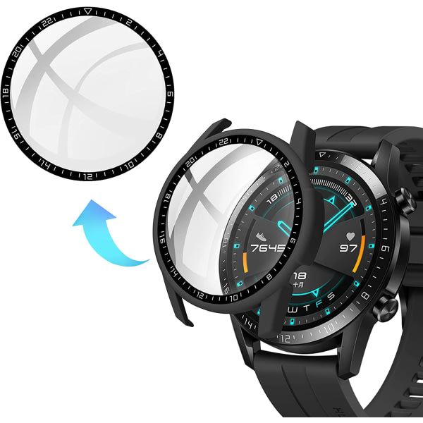 veske kompatibel med Huawei Watch GT 2 46mm, svart