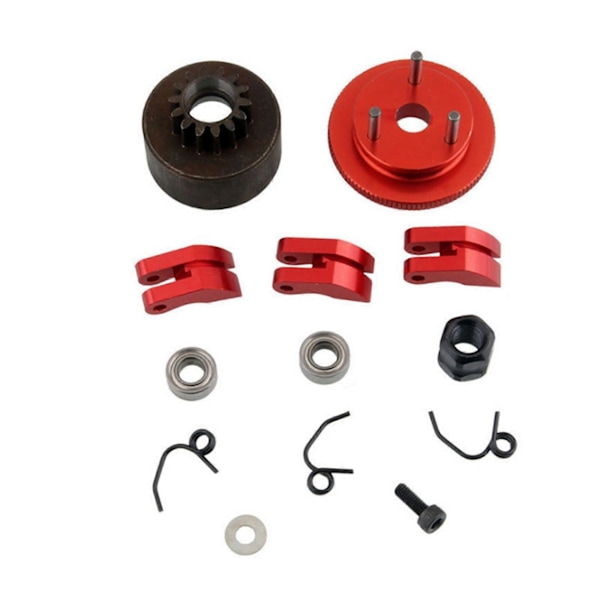 3X RC Clutch 14T Gir Lager Clutch Sko Fjærer Konus & Motor Mutter Svinghjulmontering for Nitro Bil.pa
