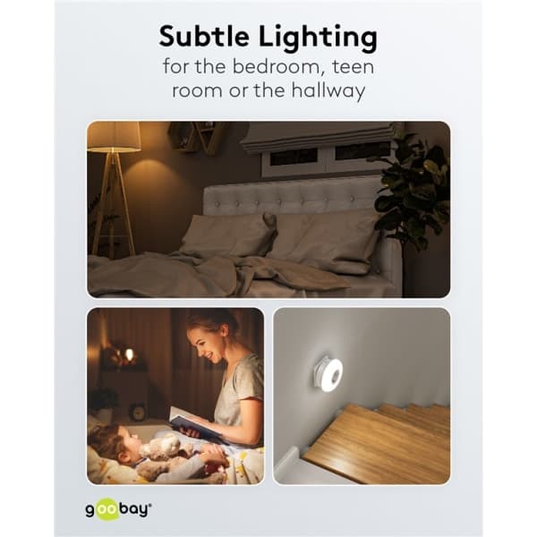 LED-nattlampe for stikkontakt