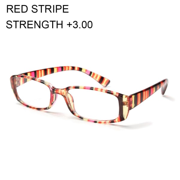 Lesebriller Presbyopic Eyewear Retro Arc RØD STRIPE +300 rød stripe red stripe