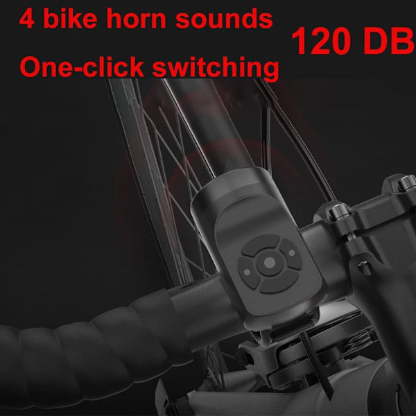 Paris Elektrisk cykelhorn, elektronisk cykelklocka, 140DB cykelhorn