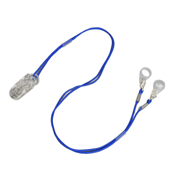 Kuulokojepidike läpinäkyvä klipsi Sininen köysi Nylon Helposti kiinnitettävä kuulolaitteen kaulanauha puutarhanhoitourheiluun Binaural