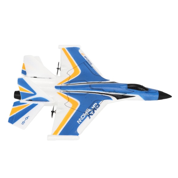 RC Glider Plane Kevyt joustava kauko-ohjainlentokone LED-valolla lapsille Sininen 3 akku