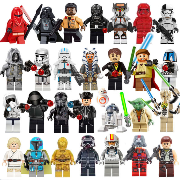 29-delade Star Wars figurmodeller Toy Brick Minifigures Barnleksaker