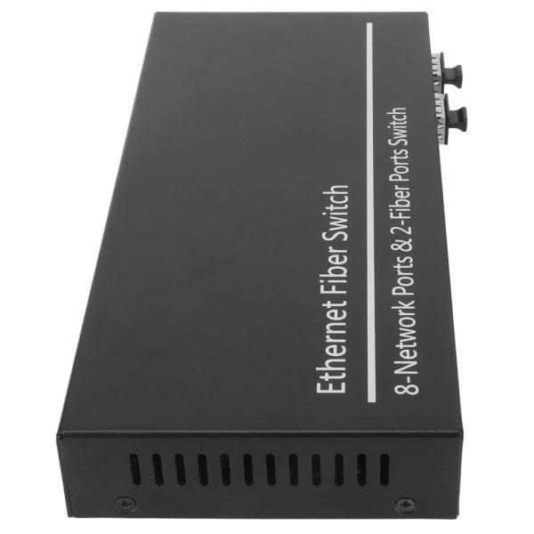 Ethernet Fiber Switch 2 Optisk Port 8 El Port Op til 120 km RJ45 Port Plug and Play SFP Fiber Media Switch 100?240V EU stik