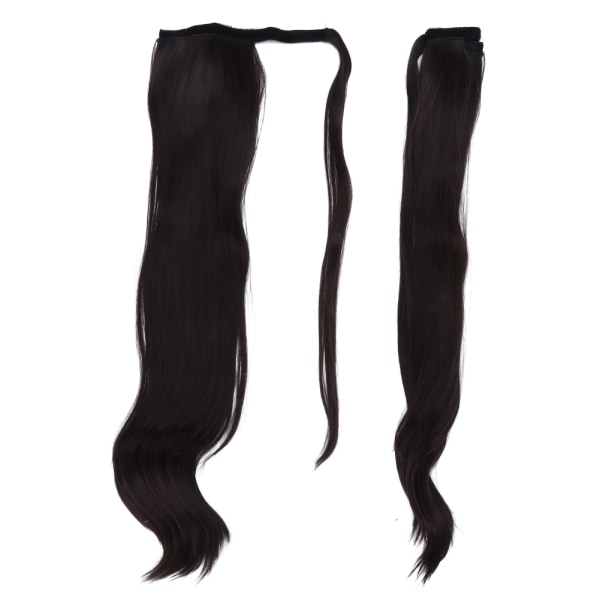 Straight Wrap Around Hair Extension Hestehale parykkklemme i Hestehale Falsk Hair Piece Styling 02#
