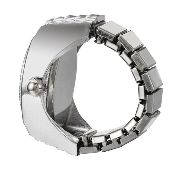 Urtavla Quartz Analog Watch Elastisk kvarts Finger Ring Watch
