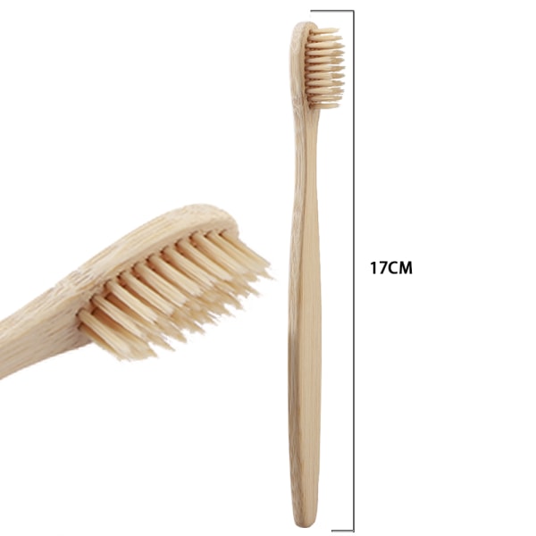 8 i 1 bambus tandbørster rengøringsgummi Bæredygtig blød bambus tandbørster sort