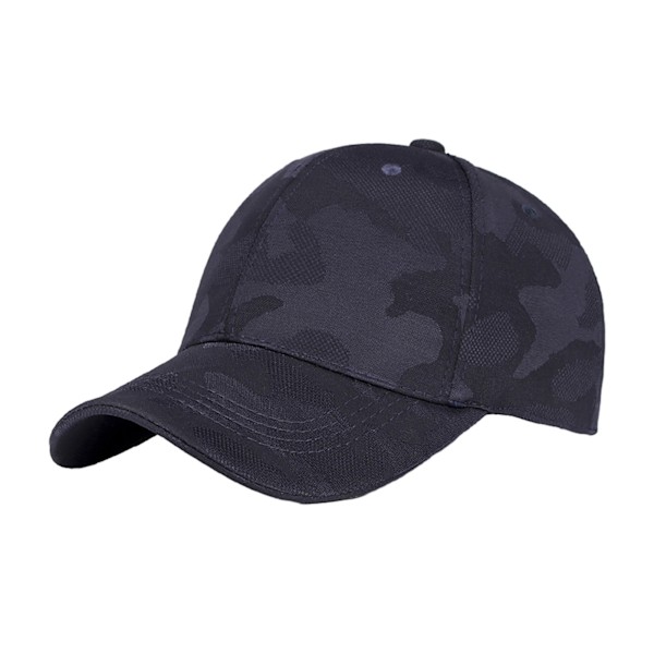 Cap Til Sportslig Mode Justerbar Hat Størrelse Komfortabel dark blue camouflage