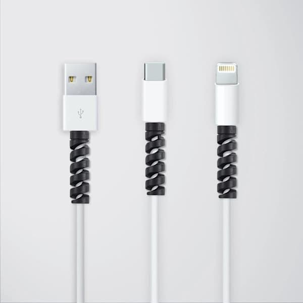 Kabelskydd för USB - Svart