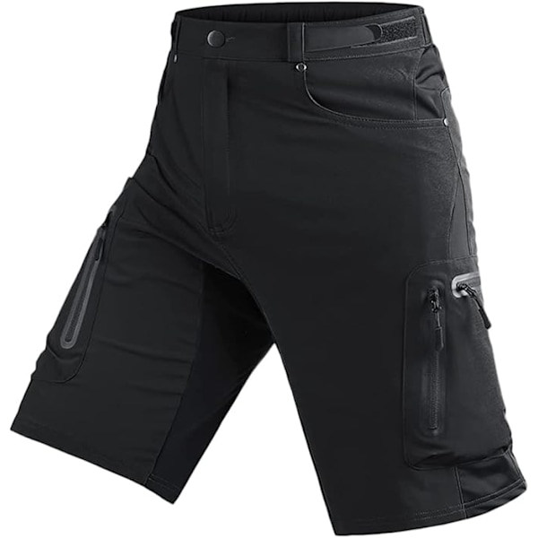 MTB-housut, pyöräilyhousut miehille, nopeasti kuivuvat MTB-shortsit, maastopyörähousut miehille, pyöräilyshortsit säädettävillä tarranauhoilla Asian Code XL / US Code M