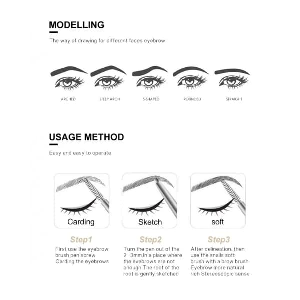 Øjenbrynspen Sculpt Eyebrow, sort