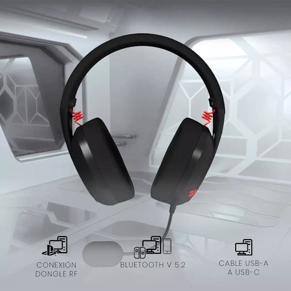 Gaminghovedtelefoner H848 Ire Pro Bluetooth, Sort