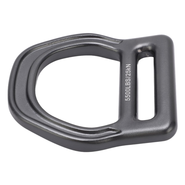 D-ring enkel slitsad aluminium 25KN karbinhake med spänne för utomhusaktiviteter