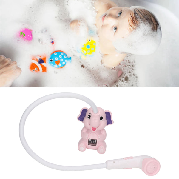 Baby kylpysuihkupää lämpömittarilla Eläimen muotoinen IPX7 vedenpitävä taipuisa letku vesisuihkulelu tyyppi 3