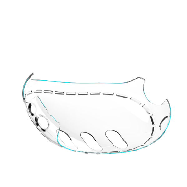 Transparent beskyttelsesdeksel for Meta Quest 3 Transparent