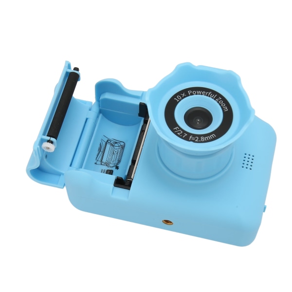 Kids Print Camera 1440P 2,8 tommer skærm mini børn videokamera med fyld lys til drenge piger blå