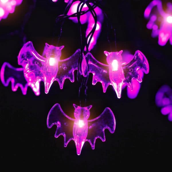 Halloween String Lights, 3M 20 LED Bat String Lights, Halloween Decoration