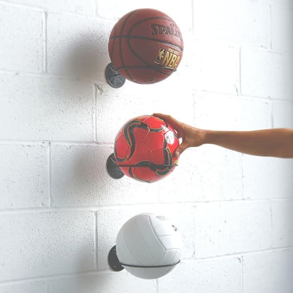 Väggmonterad bollförvaring, sportbollshållare, rackdisplay